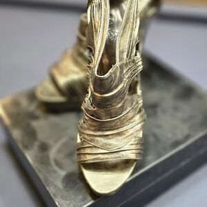 Carlos by Carlos Santana Gold Heels